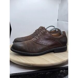 Mens Size 9M - Johnston & Murphy Brown Sheepskin Dress Shoes XC4 Waterproof